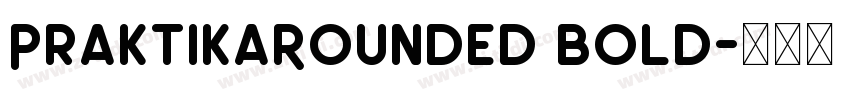 PraktikaRounded Bold字体转换